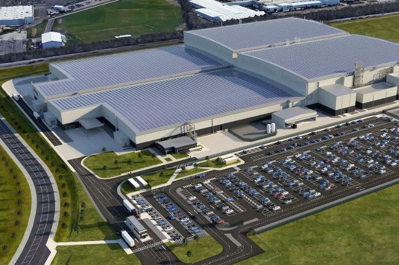 A CGI of AESC's second Sunderland site