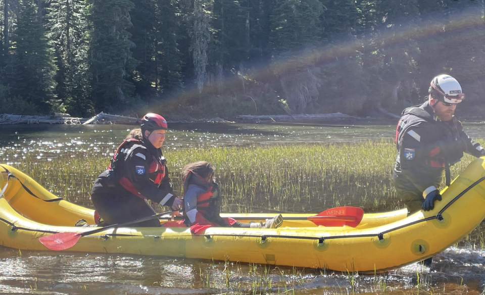 Shunghla was found by two volunteers who had been looking for her after she went missing in the Washington wilderness (Kittitas County Sheriff’s Office)