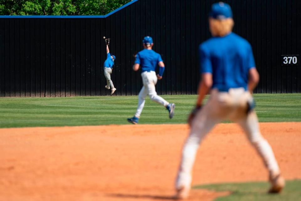 Vancleave baseball players practice at Vancleave High School in Vancleave on Tuesday, April 30, 2024.