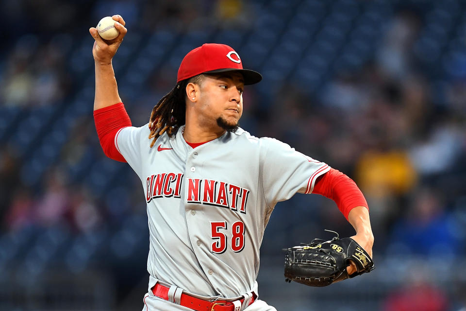 Luis Castillo #58 of the Cincinnati Reds could bust for fantasy baseball drafters