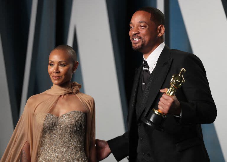 Will Smith y Jada Pinkett durante la ceremonia de entrega de los premios Oscar que quedará para siempre en el recuerdo 