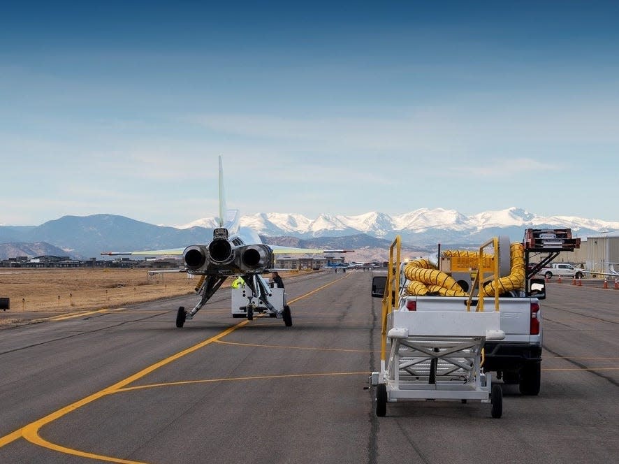 Boom Supersonic engine testing.