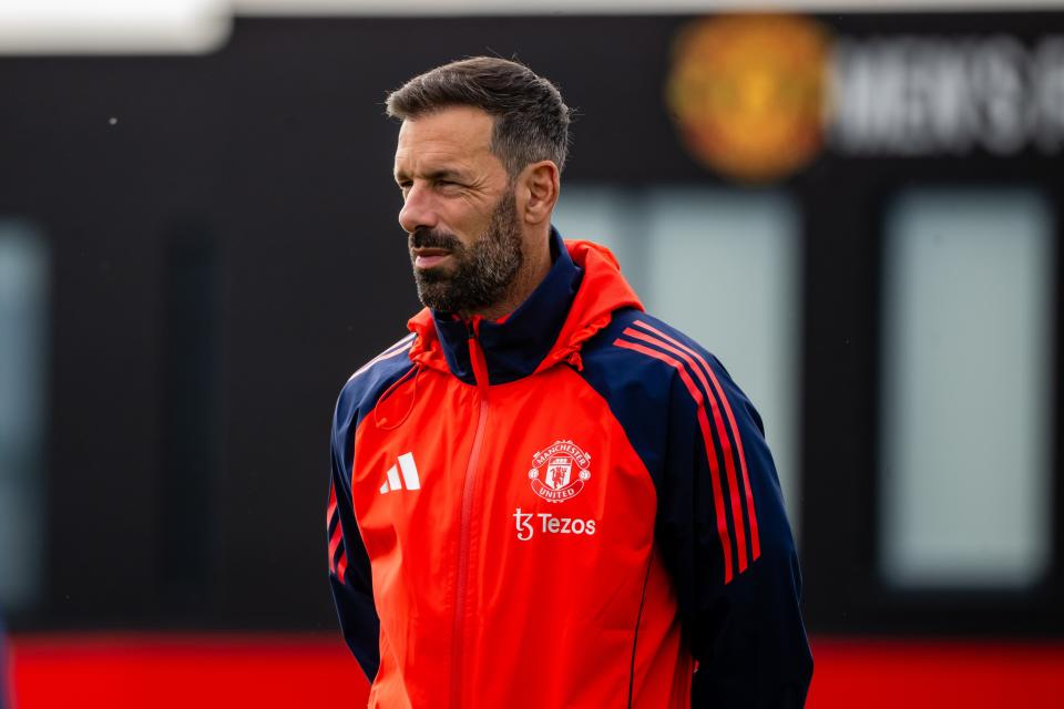 Former United striker Van Nistelrooy is part of Ten Hag’s coaching team (Manchester United via Getty Imag)