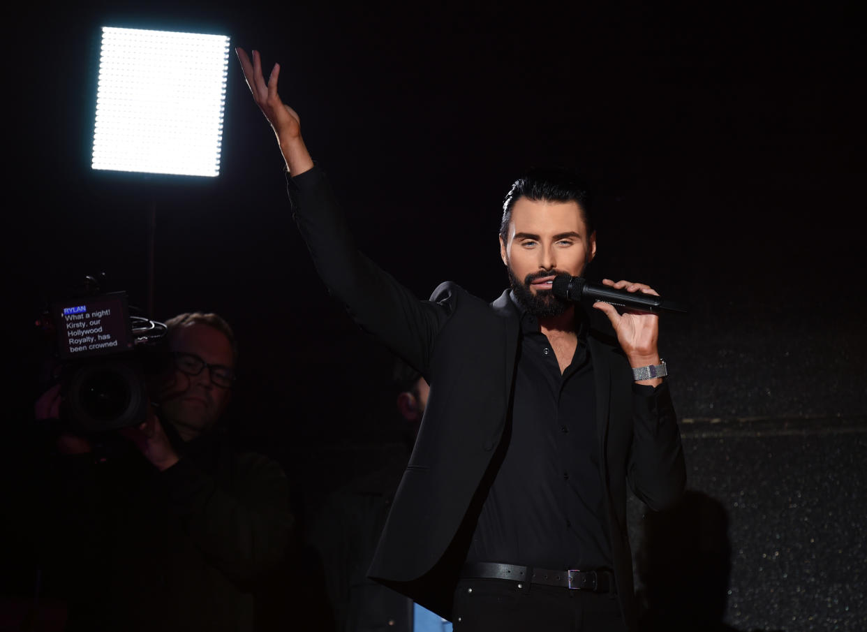 Rylan Clark-Neal during the Celebrity Big Brother final 2018 at Elstree Studios on September 10, 2018 in Borehamwood, England.  (Photo by Stuart C. Wilson/Getty Images)