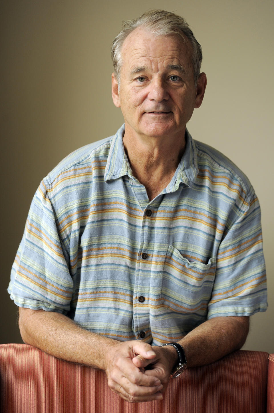 Bill Murray, a cast member in the film "Hyde Park on Hudson," poses for a portrait at the 2012 Toronto Film Festival, Sunday, Sept. 9, 2012, in Toronto. (Photo by Chris Pizzello/Invision/AP)