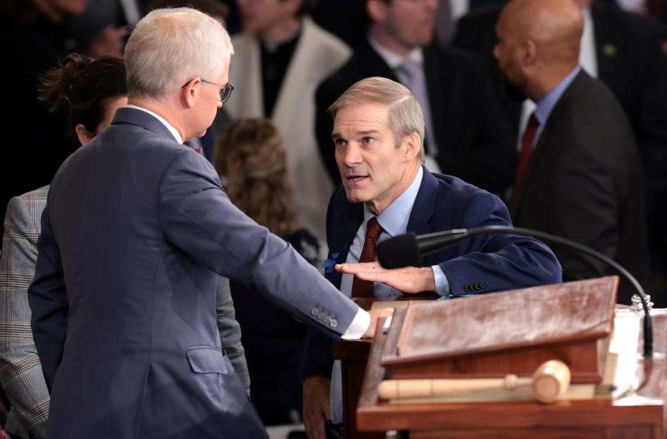 Jim Jordan and Patrick McHenry in the House (Getty Images)