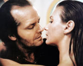 <b>The Shining (1980)</b><br> <b>Scene:</b> Jack Nicholson kisses a nude, dead woman (played by Lia Beldam) who appears in a bathtub.<br> <b>Why It Works:</b> Late director Stanley Kubrick managed to meld an ultra-creepy and strangely-sexy moment into one interaction