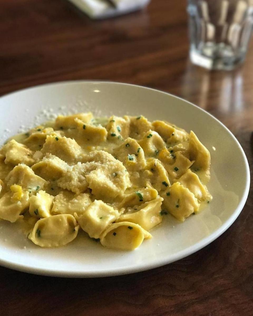 The Annex Kitchen uses Fresno State sweet corn as the filling for its agnolotti.