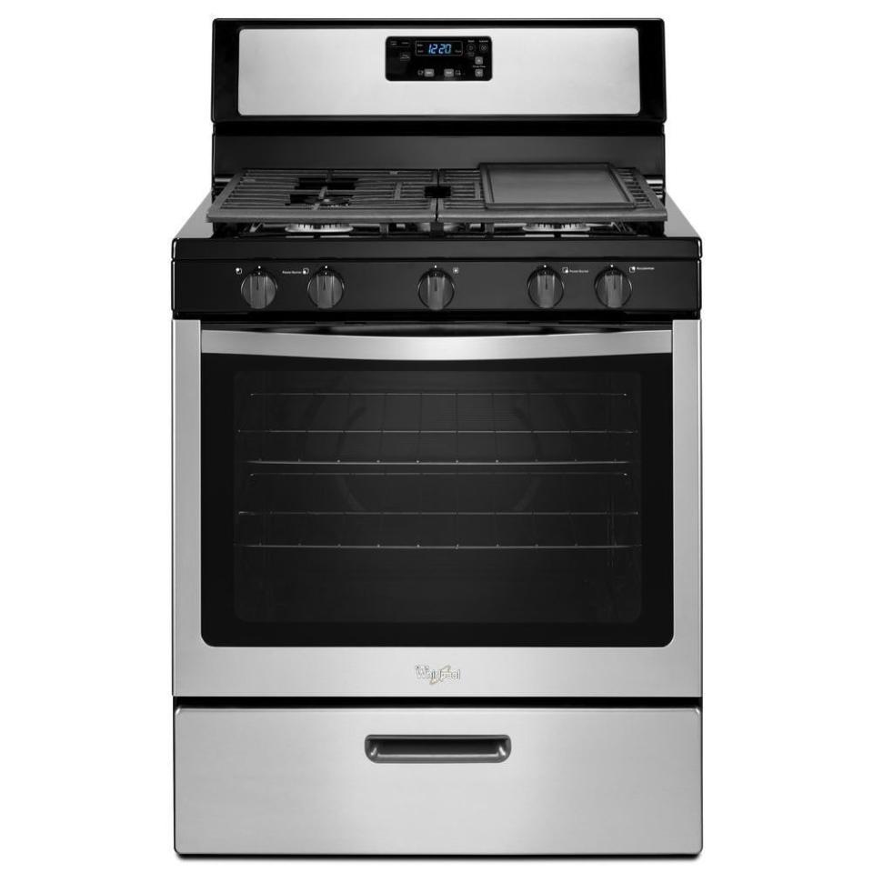 3) WFG505M0BS Freestanding Gas Range