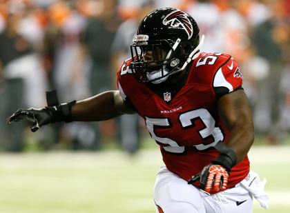 Brian Banks makes a tackle during a 2013 NFL preseason game. (Getty)