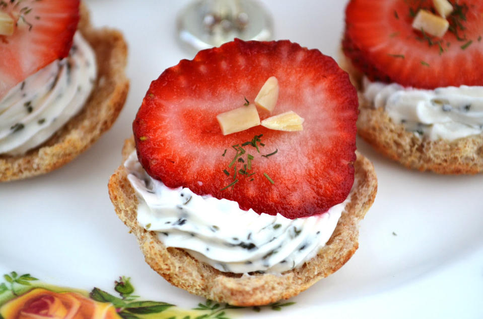 Herbed Strawberry Tea Sandwiches