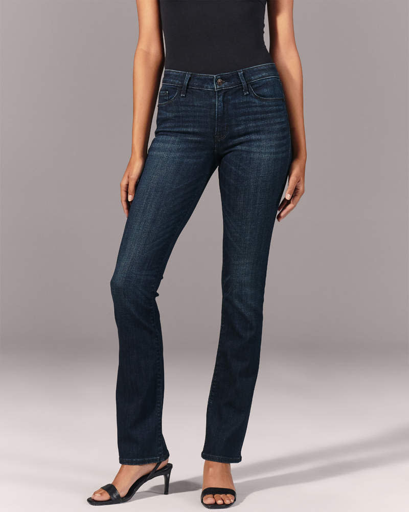 Mid Rise Bootcut Jeans. Image via Abercrombie & Fitch.