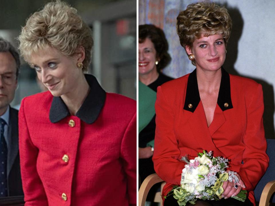 elizabeth debicki princess diana in the crown and princess diana in 1992