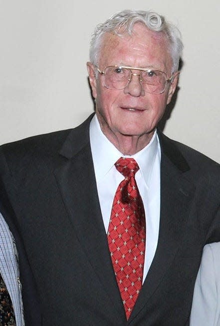 Herb Redl, 91, the seasoned Hudson Valley business owner, died Friday. Pictured, Redl attends Marist College's 2013 President's Award ceremony in the City of Poughkeepsie.