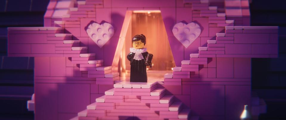 Ruth Bader Ginsburg makes a grand entrance in "The Lego Movie 2: The Second Part."