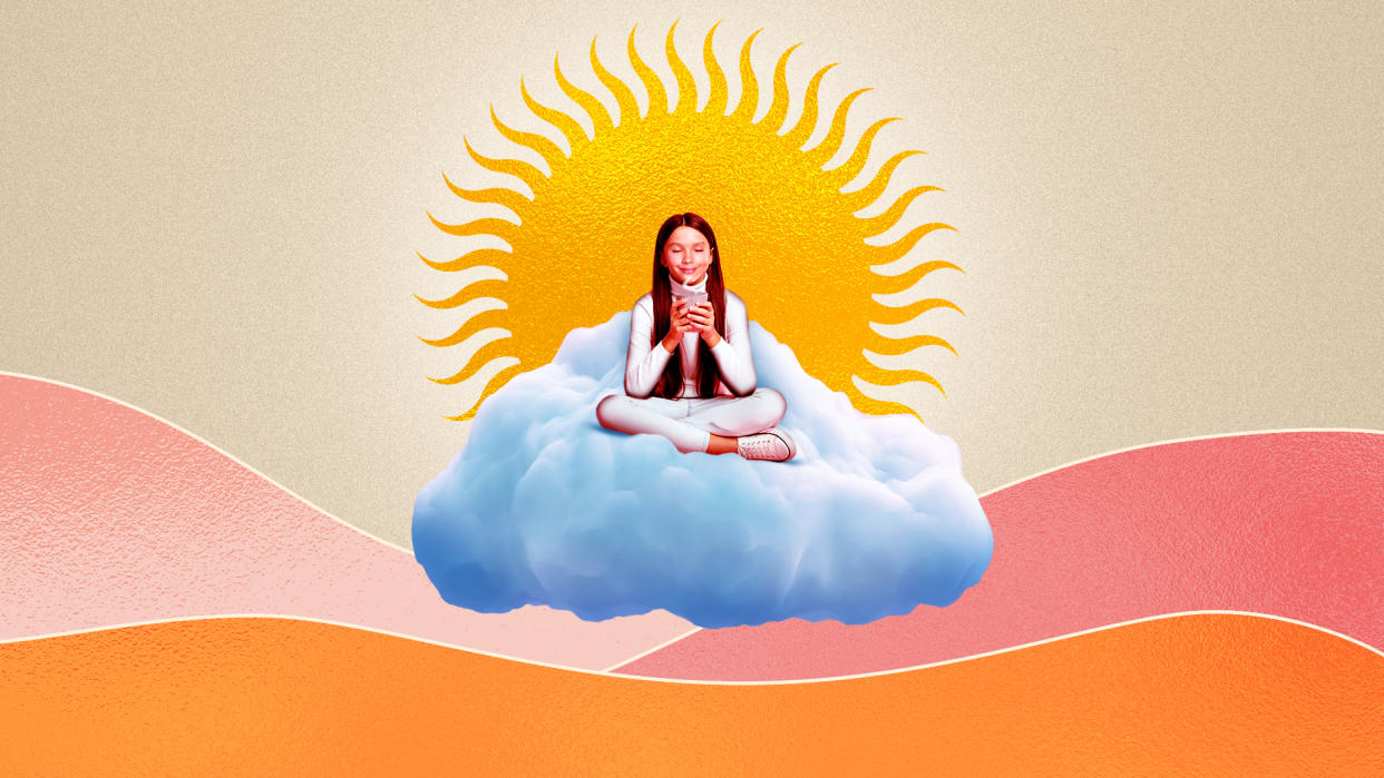 How does teaching kids mindfulness benefit them? Experts explain. (Image: Getty; illustration by Aida Amer for Yahoo)