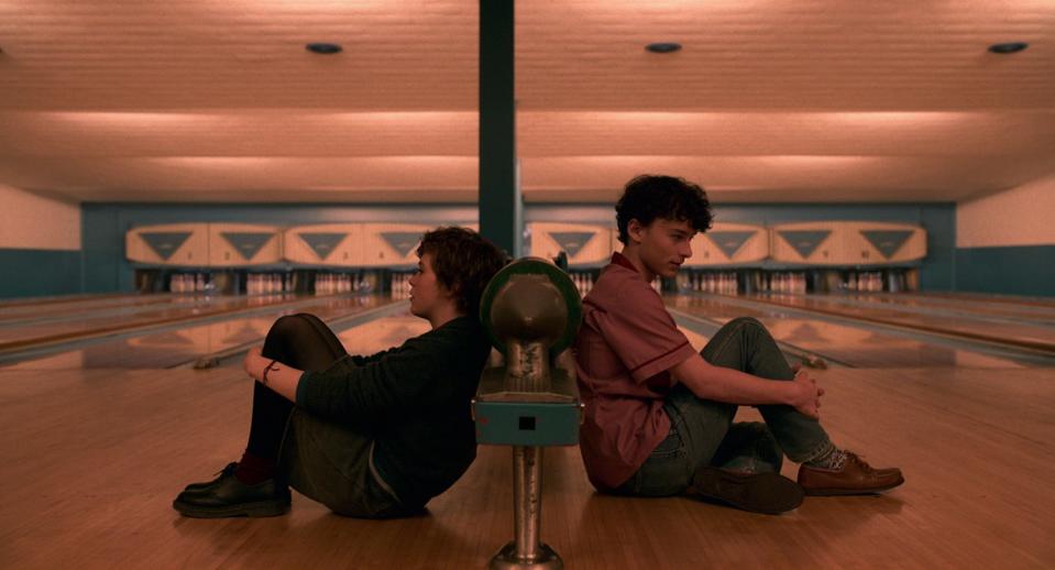 Sophia Lillis and Wyatt Oleff in Netflix's "I Am Not Okay with This"