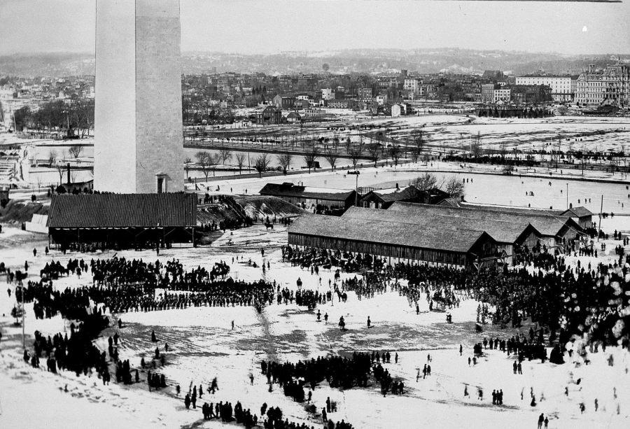 Dedication Ceremony for the Washington Monument, February 21, 1885. (AP)