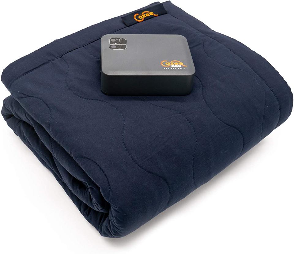 cozee heated blanket battery operated