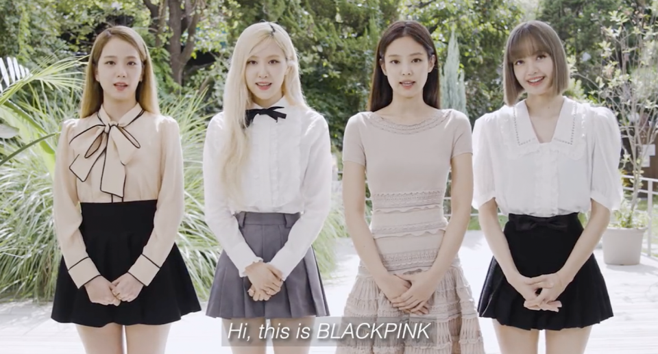 Blackpink have urged their fans to help save the planet. Source: Blackpink / Twitter