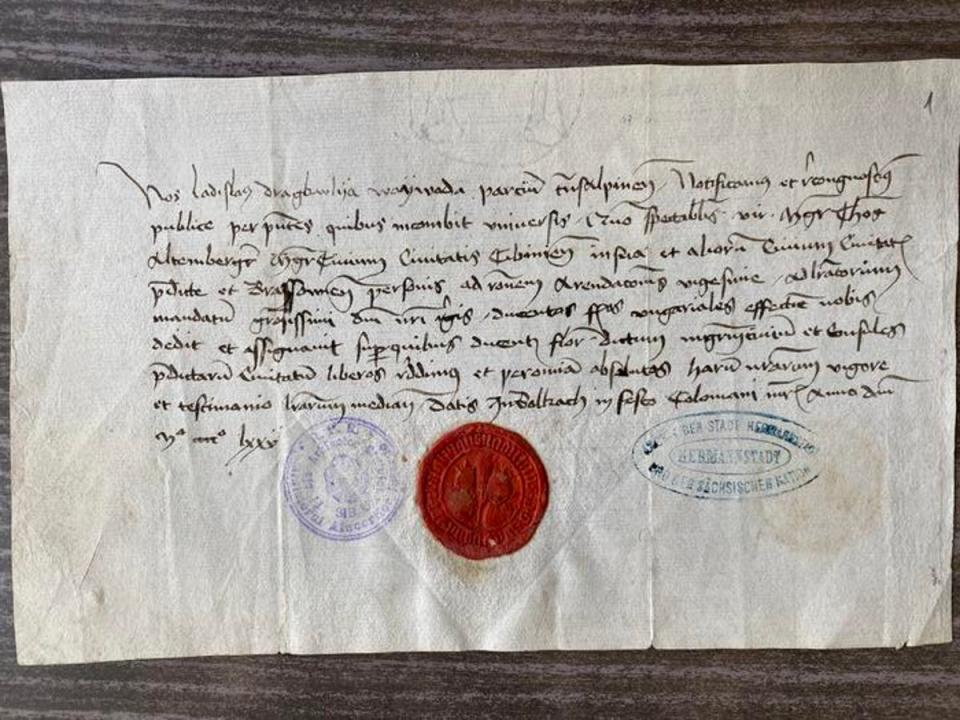 This letter written by Vlad the Impaler in 1475 contains proteins that suggest he suffered from respiratory problems and bloodied tears (Adapted from Analytical Chemistry, 2023)