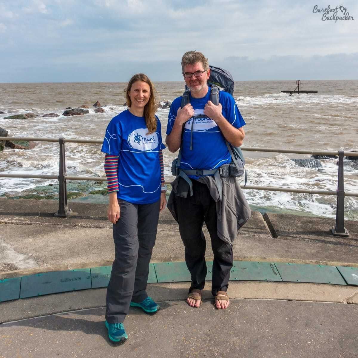 Ian with his friend Becky in 2019