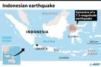 Map of Indonesia locating the island of Sulawesi, where an 7.5 magnitude earthquake struck Friday