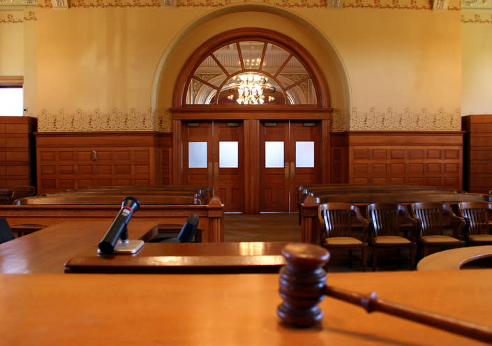 An empty court room