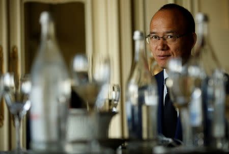 Guo Guangchang, Chairman of Fosun International, attends an interview with Reuters in Lisbon, Portugal, May 17, 2016. REUTERS/Rafael Marchante