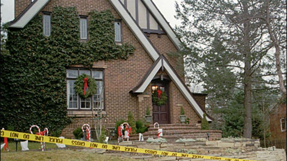 On the evening of December 23, 1996, police in Colorado received a silent call from the Ramsay residence (pictured). Photo: AP