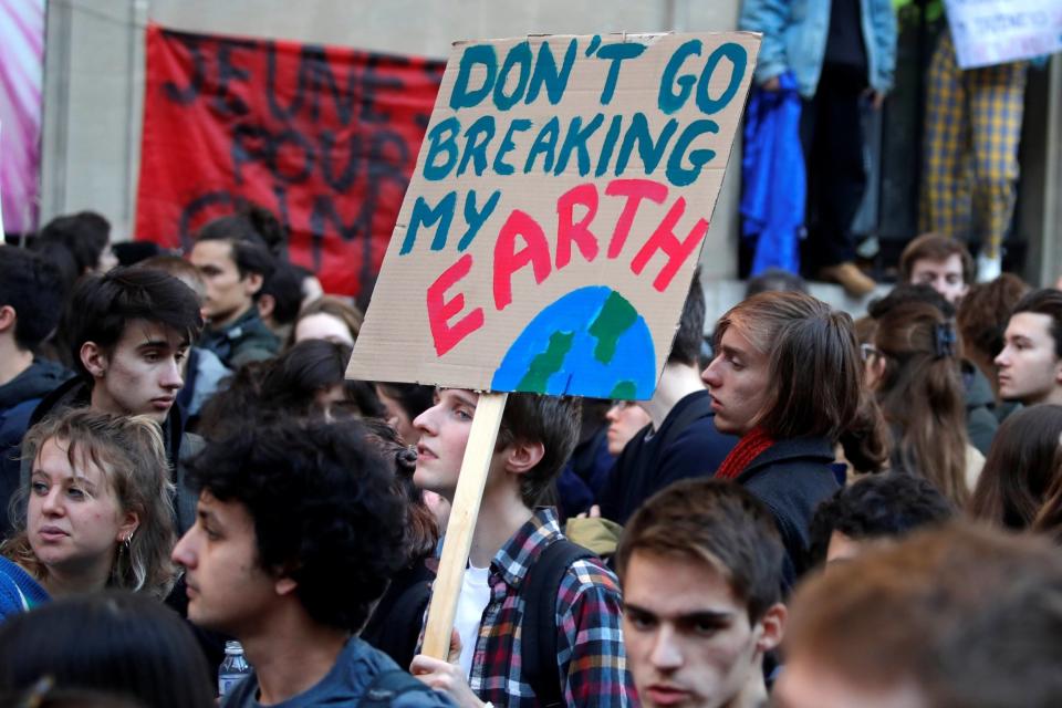 'Don't go breaking my Earth' (REUTERS)