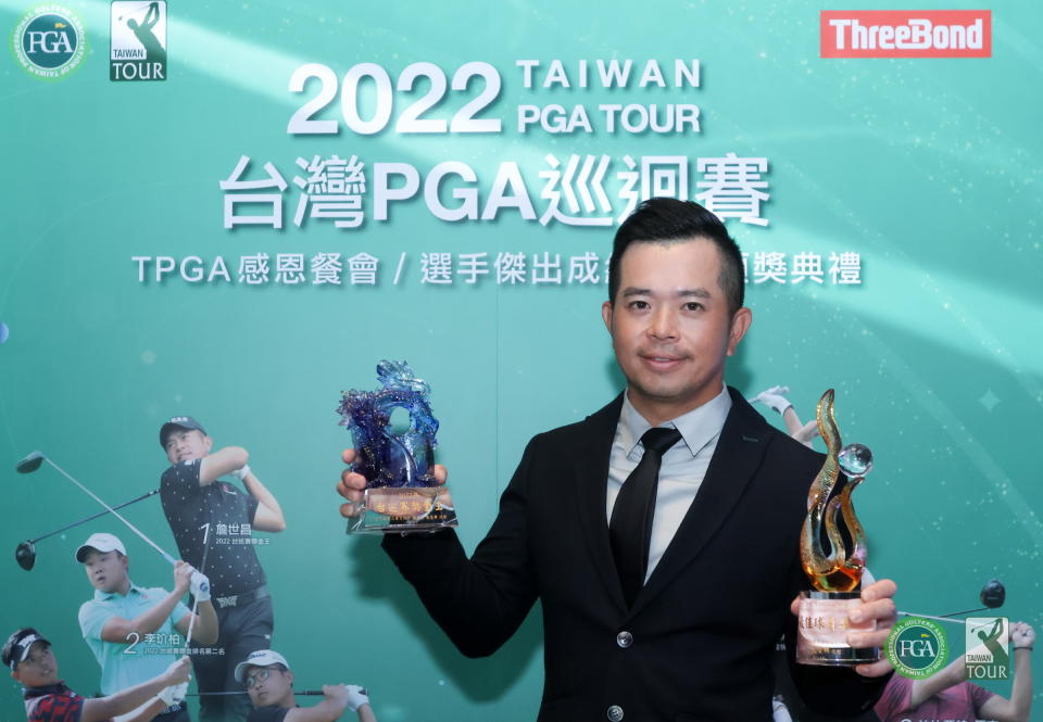 2022PGA巡迴賽獎金王及年度最佳球員詹世昌。TPGA提供／鍾豐榮攝影