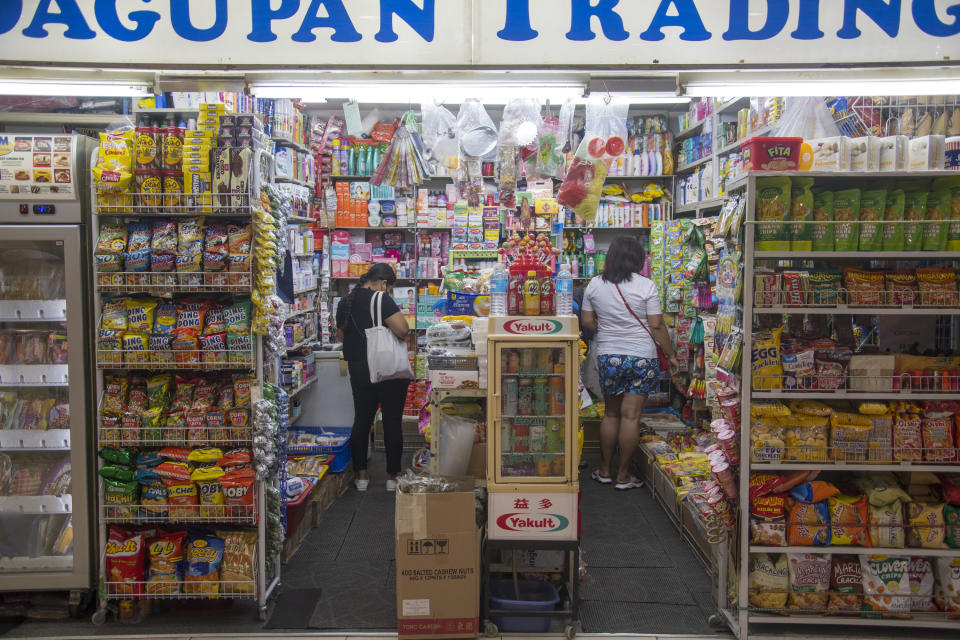 store with snacks display on the rack for sale in singapore