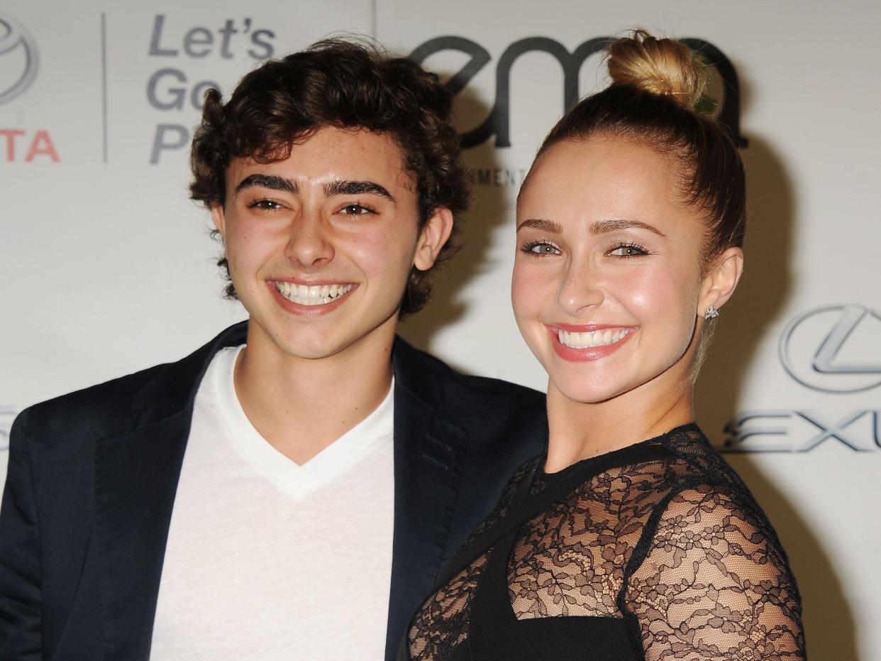 Actress Hayden Panettiere (R) and brother Jansen Panettiere.