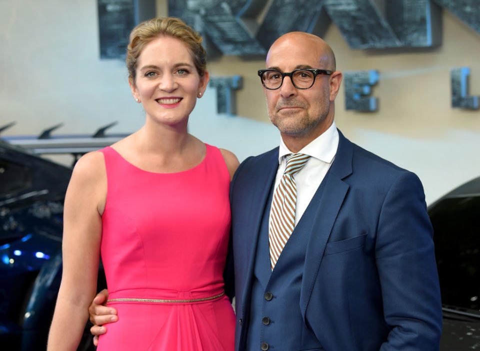 Felicity Blunt and Stanley Tucci