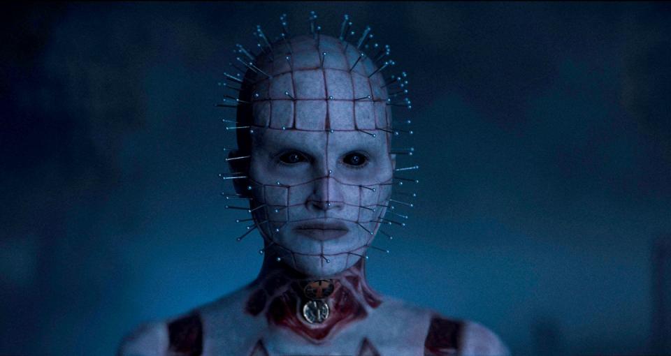 jamie clayton in hellraiser, as pinhead