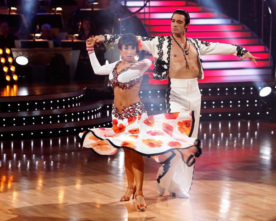 Gilles Marini and Cheryl Burke perform the Paso Doble to "So What" by Pink on "Dancing with the Stars."