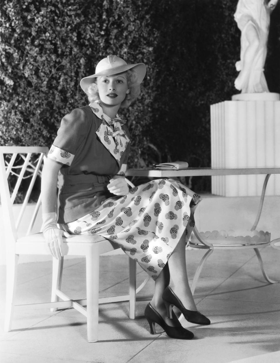 1936: Sporting the latest fashion in Hollywood, California.