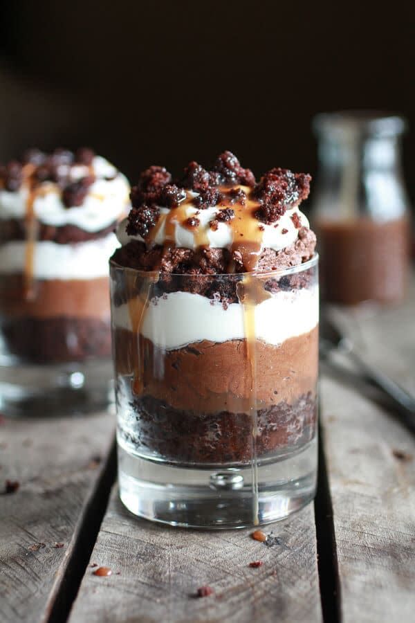 Chocolate Lovers Triple Layer Coffee Caramel Mousse