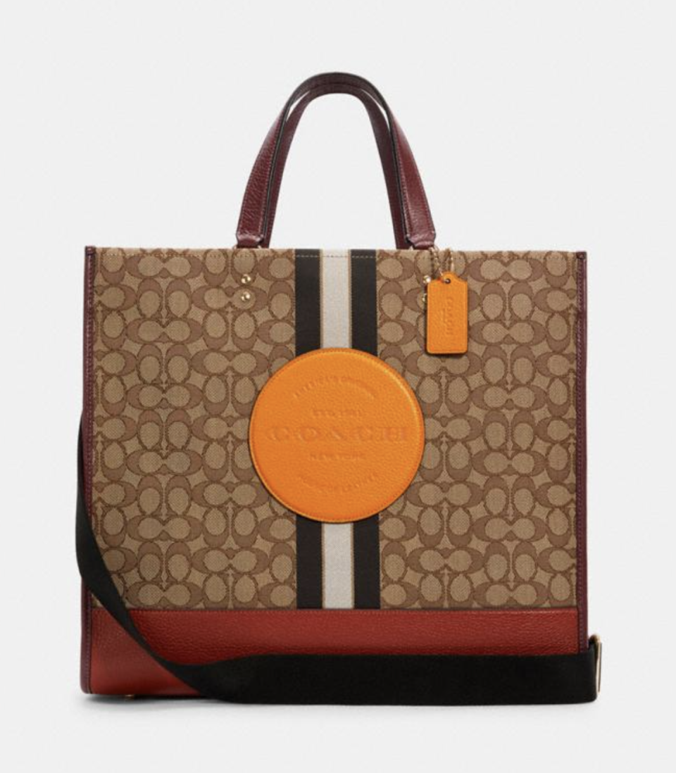 Dempsey Tote 40 in Signature Jacquard (Photo via Coach Outlet)