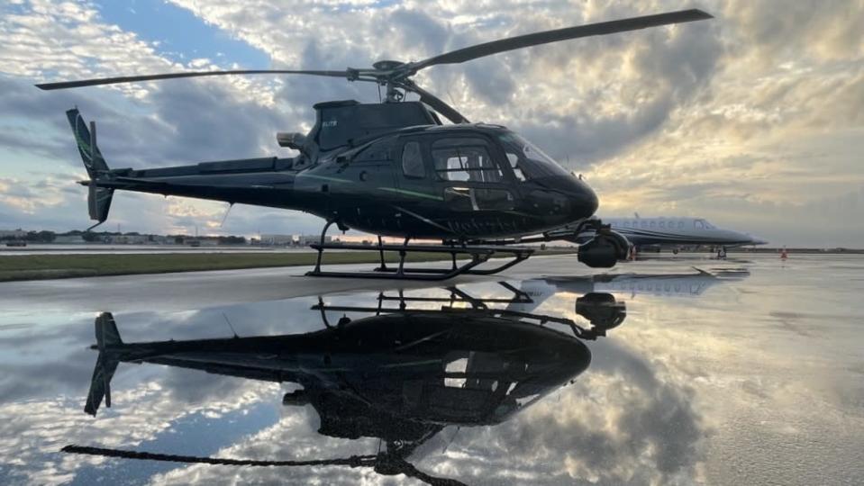 Helicopter to the distilleries - Credit: Mint Julep