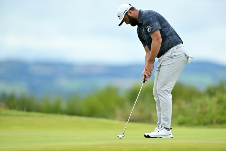 Spain's Jon Rahm shot a 63 in his third round at the 2023 British Open (Glyn KIRK)