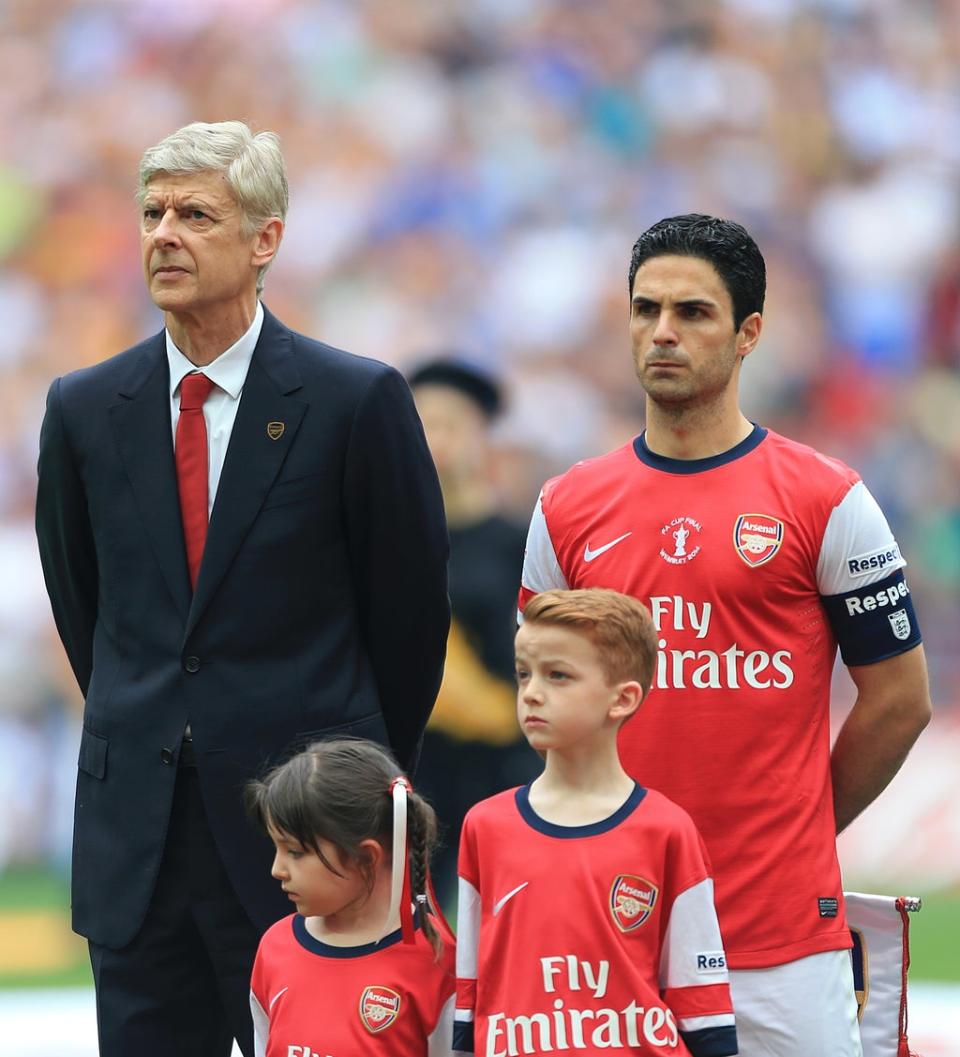 Mikel Arteta was Arsenal captain under Arsene Wenger (Nick Potts/PA) (PA Archive)