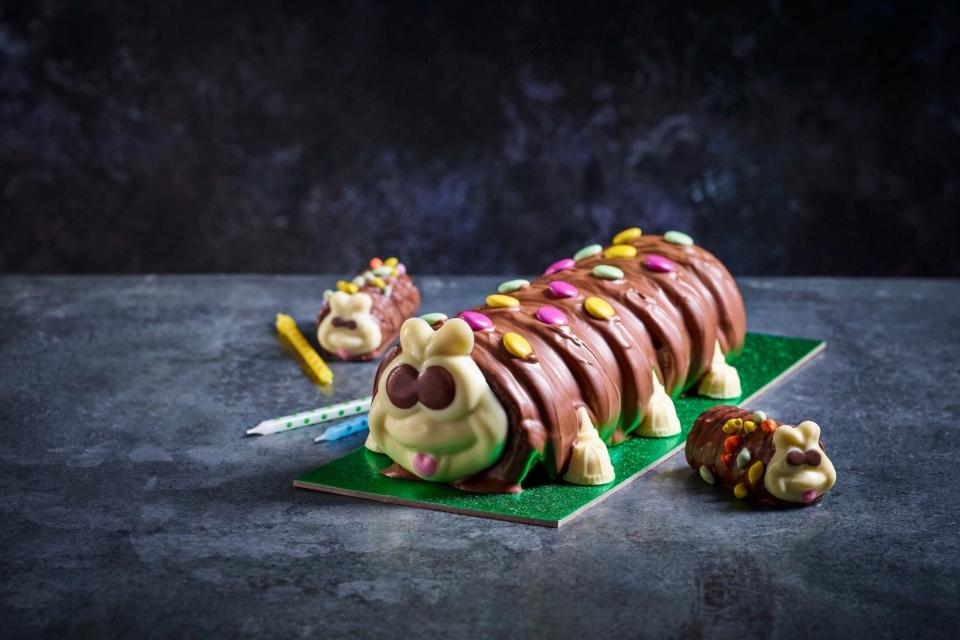 <p>Birthday favourite: Colin the Caterpillar cake</p> (PA)