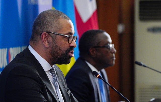 James Cleverly visit to Rwanda