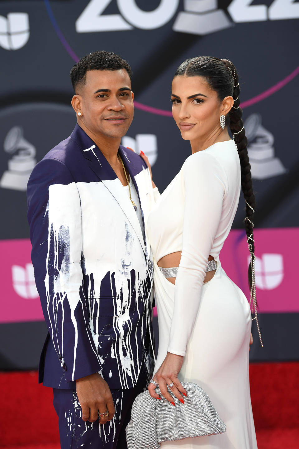 <p>Randy Malcom Martínez de Gente de Zona y Annaby Pozo. (Photo by Denise Truscello/Getty Images for The Latin Recording Academy)</p> 