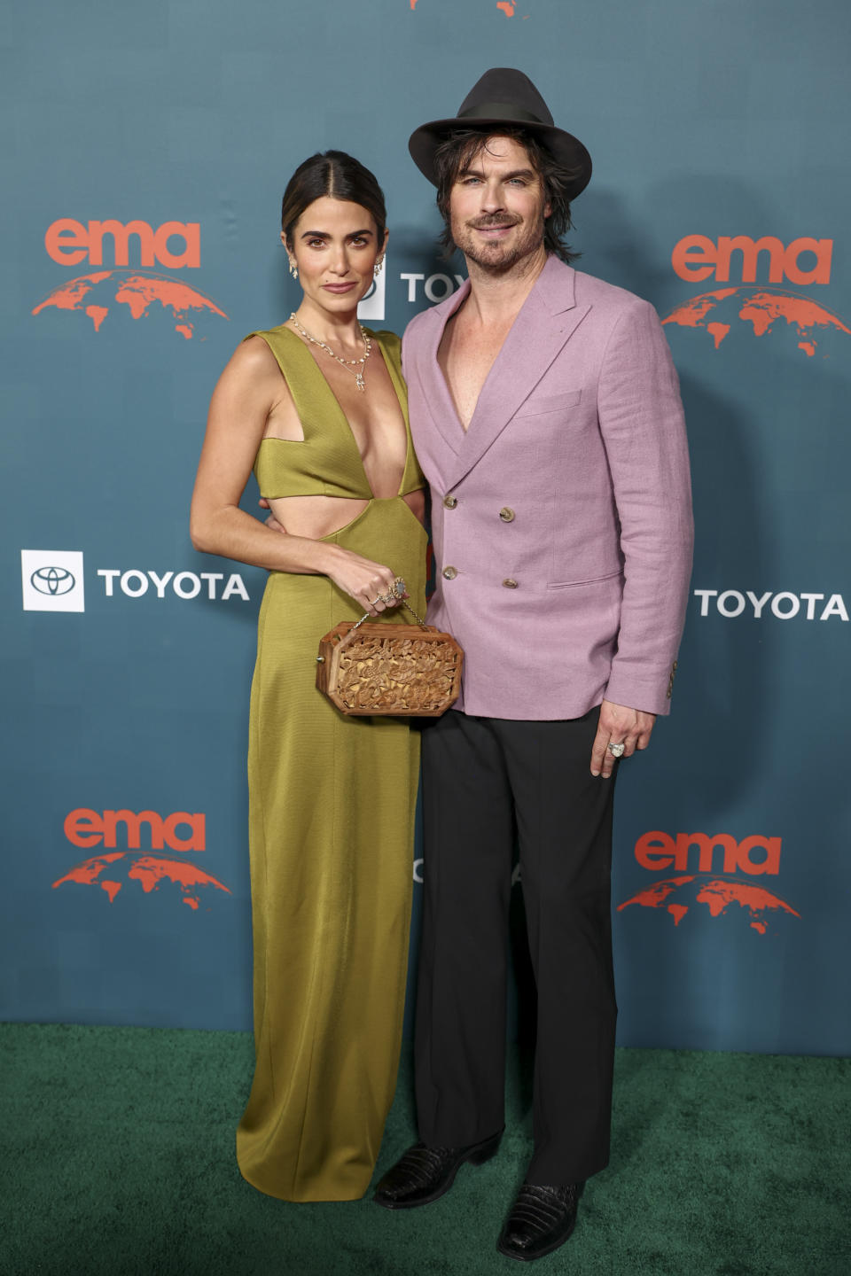 Nikki Reed and Ian Somerhalder at the 33rd Annual EMA Awards Gala held at Sunset Las Palmas Studios on January 27, 2024 in Los Angeles, California.