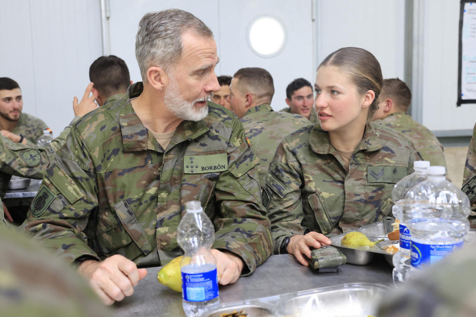 Le roi Felipe VI et Leonor d'Espagne