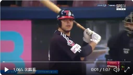 LG雙子一壘手拉莫斯（Roberto Ramos）本季12轟先韓職。（圖／翻攝自Locked On Orioles (and LG Twins)推特）