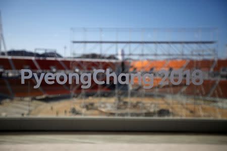 The Olympic Plaza, the venue for the opening and closing ceremony of the PyeongChang 2018 Winter Olympic Games, is seen in Pyeongchang, South Korea, October 30, 2017. REUTERS/Kim Hong-Ji - RC137FD8EA30